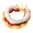 thumbnail image 5 of oshhnii Hand Woven Crochet Bib Cute Dog Bandanas New Year Pet Decoration for Puppy Small, 5 of 9