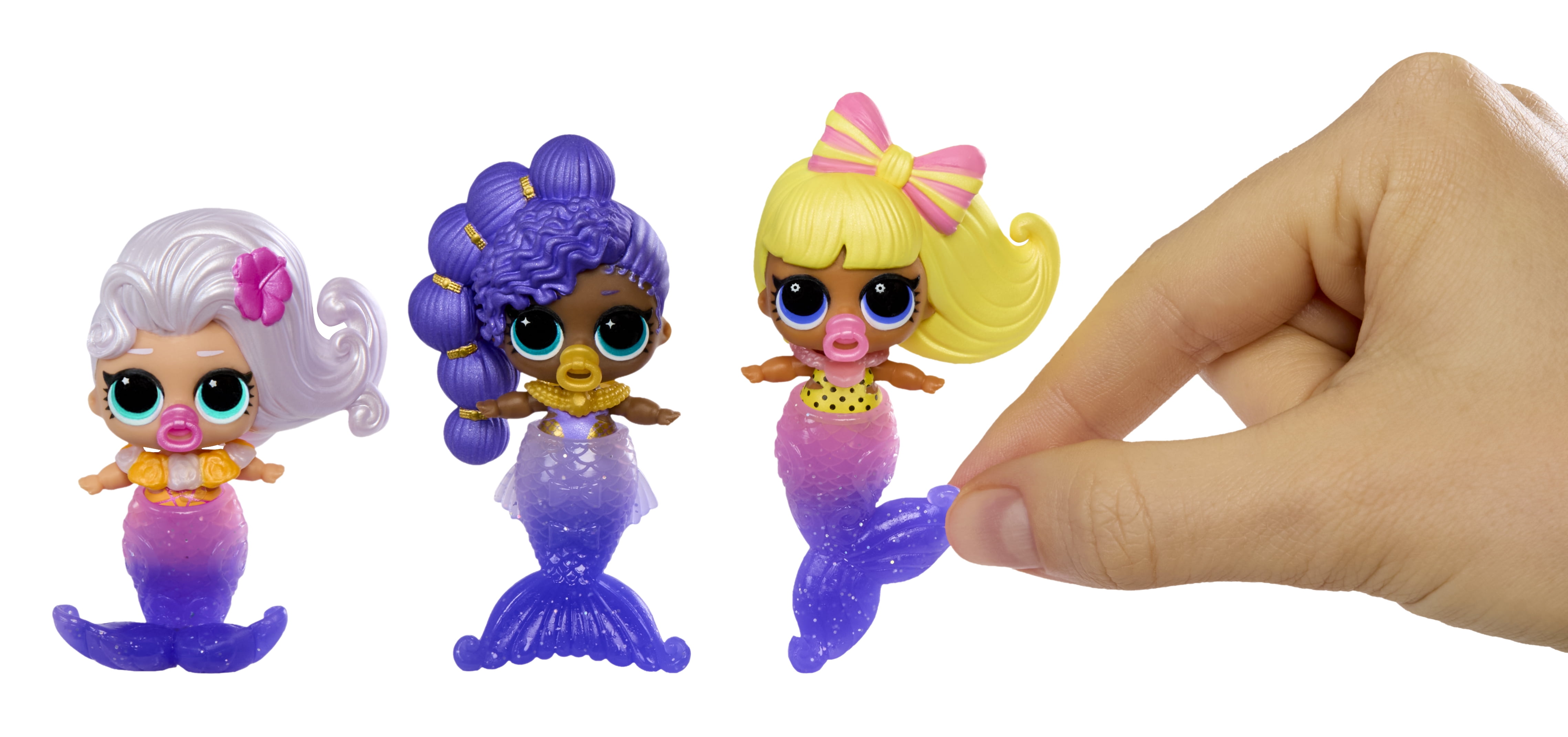 L.O.L. Surprise Mermaids Makeover Magic Baby Sisters, Color-Changing Mermaid Tail, Ages 4+
