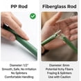 thumbnail image 3 of Gardzen Garden Hoops, DIY Grow Tunnel, Greenhouse Hoops for Raised Beds and Garden Netting 24PCS, 3 of 8