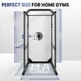 thumbnail image 2 of Power Rack for Home Gym, Power Cage, 1.8mm Steel Pipe, Barbell Protection Frame, 1200 LBS Capacity Power Cage for Pull Up Bar, Strength Training, 2 of 8