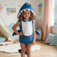 thumbnail image 4 of GiLiling Baby Girls and Boys Halloween Shark Dress-Up Outfit Sleeveless Fleece Hooded Zip up Vest Top Dress-Up Outfit﻿ (Blue, 0-6 Months), 4 of 5