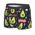 thumbnail image 2 of Disketp Avocado Love Men'S Boxer Briefs,Soft And Breathable Cotton Underwear With Comfortflex Waistband, 2 of 9