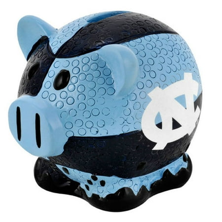 Forever Collectibles Large Thematic Piggy Bank - North Carolina North Carolina Tar Heels FBPIGCNCL