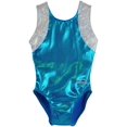 thumbnail image 1 of Obersee - O3GL054CS - Girl's Girls Gymnastics Leotard - Cross Back Turquoise | Child (4-6 Years), 1 of 4