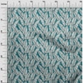 thumbnail image 3 of oneOone Cotton Silk Teal Blue Fabric Tropical Quilting Supplies Print Sewing Fabric By The Yard 42 Inch Wide-ME, 3 of 6