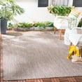 thumbnail image 2 of SAFAVIEH Courtyard Blair Checkered Indoor/Outdoor Area Rug, Light Brown/Light Grey, 8' x 10', 2 of 6