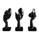 thumbnail image 3 of 3 estatuas de pensadores, figuras modernas, decoraciones de escritorio coleccionables abstractas negro, 3 of 9