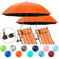 thumbnail image 1 of Parasol de Plage avec Pince, Parasols UPF50+ Réglables à 360 ° pour Chaise de Plage (Chaise Non Incluse), 1 of 10