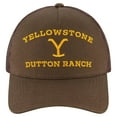 thumbnail image 1 of Yellowstone Gorra de camionero ajustable de malla con visera curva, color marrón, talla única, 1 of 1