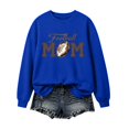 thumbnail image 3 of Football Mom Crewneck Sweatshirt Casual Pullover, 3 of 6