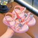 thumbnail image 1 of Sandalias de fondo suave con Nudo de mariposa estilo princesa, recién llegados, zapatos bonitos de verano para niñas, Material cómodo de PVC, 1 of 5