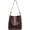 Coffee, variant on Women's Bucket Shoulder Tote Bags Fashion Large Top Handle Satchel Handbags PU Leather Crossbody Purses 2pcs