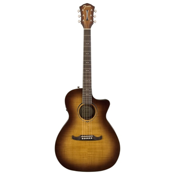 Pre-Owned Fender Model FA-345CE Auditorium Sz. Acoustic Electric Guitar 3 tone Tea Burst