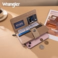 thumbnail image 7 of Wrangler Women's RFID Bifold Wallet - Large Western Tooling Flower Design, Card Case & Cash Organizer, Stylish Travel Clutch for Ladies, Khaki, 7 of 7