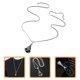 thumbnail image 1 of YSNOOWE 2Ud Collar Con Colgante De Bádminton En Inoxidable Plateado 3D Para Y, 1 of 8