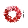 thumbnail image 6 of Christmas Wreath, Classic Festive Hanging Wreath with Realistic Artificial Pine Cones, Berries, and Olive Leaves, Made of Plastic, for Front Door, Living Room, and Garden, 6 of 6