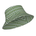 thumbnail image 2 of Bingfone Light Green Squares Bucket Hat for Men Women,Packable Reversible Printed Sun Hats,Fisherman Outdoor Travel Hiking Beach Caps, 2 of 9