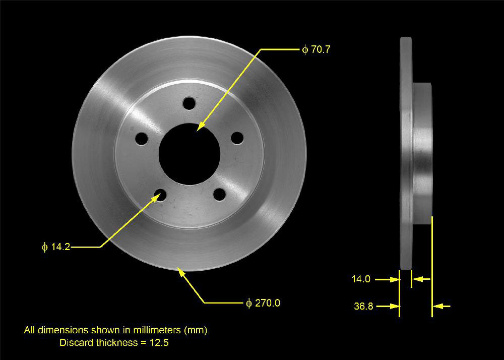 Bendix PRT5442 Premium Brake Rotor