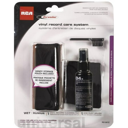 Voxx Rca Vinyl Record Care System Cleaning Pad Dust Brush & Cleaner RD1007Z