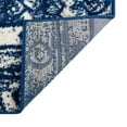 thumbnail image 7 of Unique Loom Lennon Collection Area Rug - Zal (2' 7" x 12' Runner Navy Blue/Ivory), 7 of 7