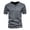 Grey, variant on Men's Slim Fit Casual Shirt, Short Sleeve Button Down Sport Top, Breathable Athletic Performance Shirt for Work & Travel