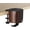 COFFEE BROWN, variant on Luxury 2-in-1 Anti-Spill Cup Holder with Under Desk Headphone Hanger (White)