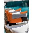 thumbnail image 4 of Waterproof Outdoor Throw Pillows with Inserts 12"x20", Burnt Orange Black Grey Soft Decorative Pillowcases for Couch Bedroom, Modern Irregular Geometric Abstract Pillow Covers for Sofa Living Room, 4 of 8