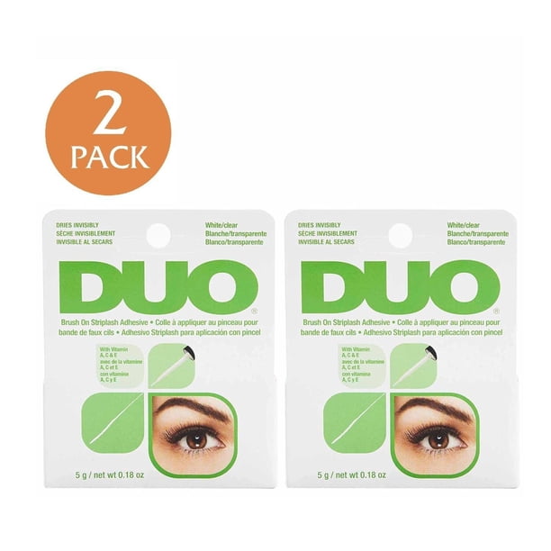 Pegamento para pestañas Ardell Duo Brush On Striplash Adhesivo de 5 ml (2 unidades)