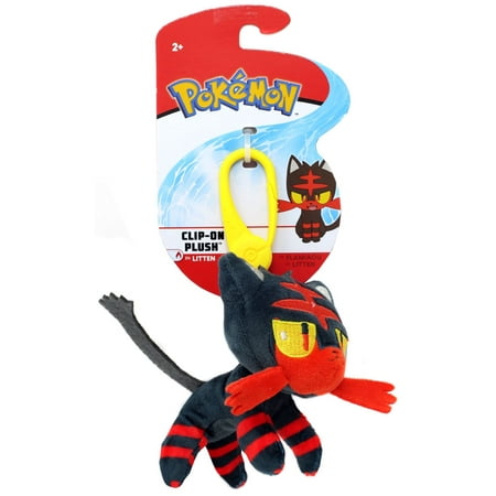 Pokemon Litten Clip-On Plush