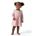 thumbnail image 2 of Modern Moments by Gerber Baby Girl Waffle Long Sleeve Dress & Diaper Cover Outfit Set, 2 Piece, Sizes 0/3-24 Months, 2 of 8