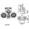 thumbnail image 5 of Shower Door Rollers, Adjustable Height for Easy Sliding, 4pcs Set, 5 of 5