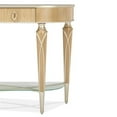 thumbnail image 5 of Michael Amini Villa Cherie Wood & Glass Console Table - Caramel, 5 of 8