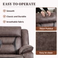thumbnail image 2 of Bonzy Home Modern Single Seat Manual Recliner Chair, Reclining Sofa with Cushioned Armrests & Backrest, Ideal for Living Room and Bedroom, 2 of 7