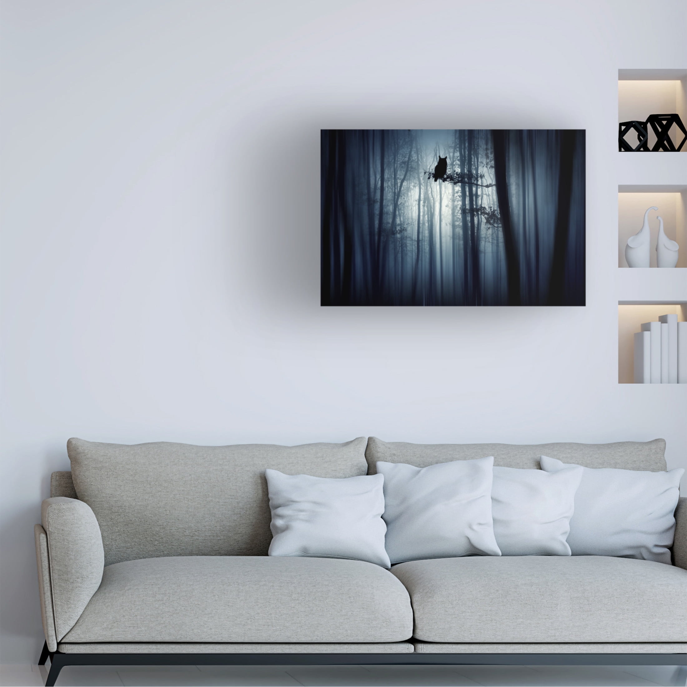 Canvas Wall Art - Eros Erika 'In The Forest' Wall Art for Living Room, Bedroom, or Office Décor by Trademark Fine Art - 47 x 30 Inches
