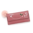 thumbnail image 1 of Cartera larga para mujer, bolso de mano de color liso, bolso largo para mujer, tarjetero, monedero, 1 of 6