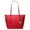 Bright Red, variant on Women Lady Large Leather Shoulder Tote Handbag Purse Bag Black Gold