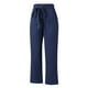 thumbnail image 5 of Pantalones anchos de algodón y lino para mujer: cintura alta elástica, cordón, transpirables, ropa informal para la oficina y la playa, tallas S-XXL, cintura de 66 a 88 cm., 5 of 8