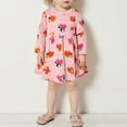 thumbnail image 2 of Jamsmile Toddler Girls Dress Autumn Long Sleeve Cute Strawberry Print Knit Children Girls Dress Kids Girls Princess Sundress, 2 of 6