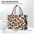 thumbnail image 3 of Large Capacity Tote Bag,White Leopard Basketballs Pattern Handbag Fashion Luxury Tote Bag,15.7"x13"x 5.1" Inches,Laptop Compatible, 3 of 6