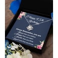 thumbnail image 3 of Happy 45th Birthday Necklace for Her Daughter Granddaughter Niece Gift for Women Love Knot Necklace, 3 of 10