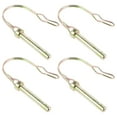 ITSELFER 4pcs Locking Coupler Pin D Shaped Hitch Pin Tow Hitch Pin