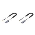 thumbnail image 3 of Thinsony Receiver 5.0 Adapter Hands-Free Car Kits AUX Audio 3.5mm Stereo Music Wireless Receiver For Car 2Set, 3 of 6