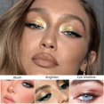 thumbnail image 4 of Cactus Color Pink Green Eyeshadow Palette,8 Colors Matte Shimmer High Pigmented, Blendable Long Lasting Neutral Eye Palette (Cactus Color), 4 of 6