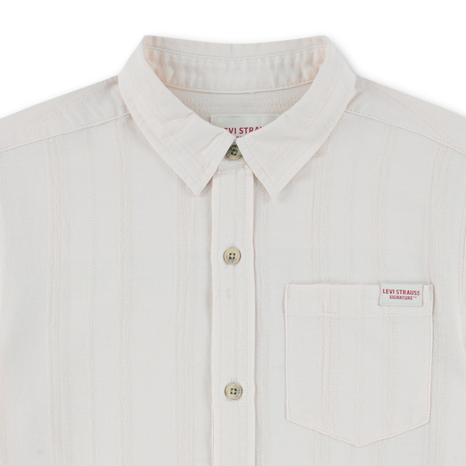 Levi Strauss Signature Boys Short Sleeve Button Down Shirt, Sizes 4-18