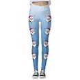 thumbnail image 5 of shqvo Funny Christmas Sweater for Women High Waisted Leggings Christmas Day Leggings Slim Curvy Tights Stretchy Trousers, 5 of 5