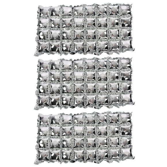 3-Pack for Easy Decor, Multiple Colors, Perfect Party Backdrop & Photo Background, Silver Shiny Aluminum Film Balloons