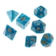 thumbnail image 5 of Dados Poliédricos de 7 Piezas Sunnimix para Juegos de Mesa Azul Verde, 5 of 6