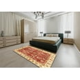 thumbnail image 4 of Ahgly Company Indoor Square Abstract Red Abstract Area Rugs, 3' Square, 4 of 6