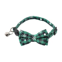 Btomtd Christmas Dog Collar with Bow Tie Ball Festive Winter Holiday Ornaments for Pets Soft Christmas Pet Collar for Small Medium Dogs and Cats, A