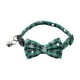 thumbnail image 2 of Collares de Bola con Lazo para Perros Pequeños y Medianos, Decoración Navideña/Invernal, Tela Verde, 25-32 Cm, 1 Collar Festivo, 2 of 6